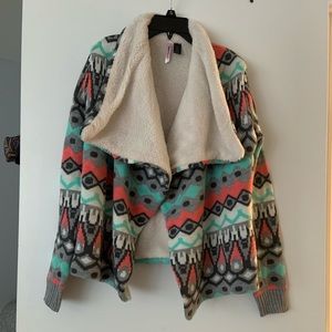 Sherpa lined sweater